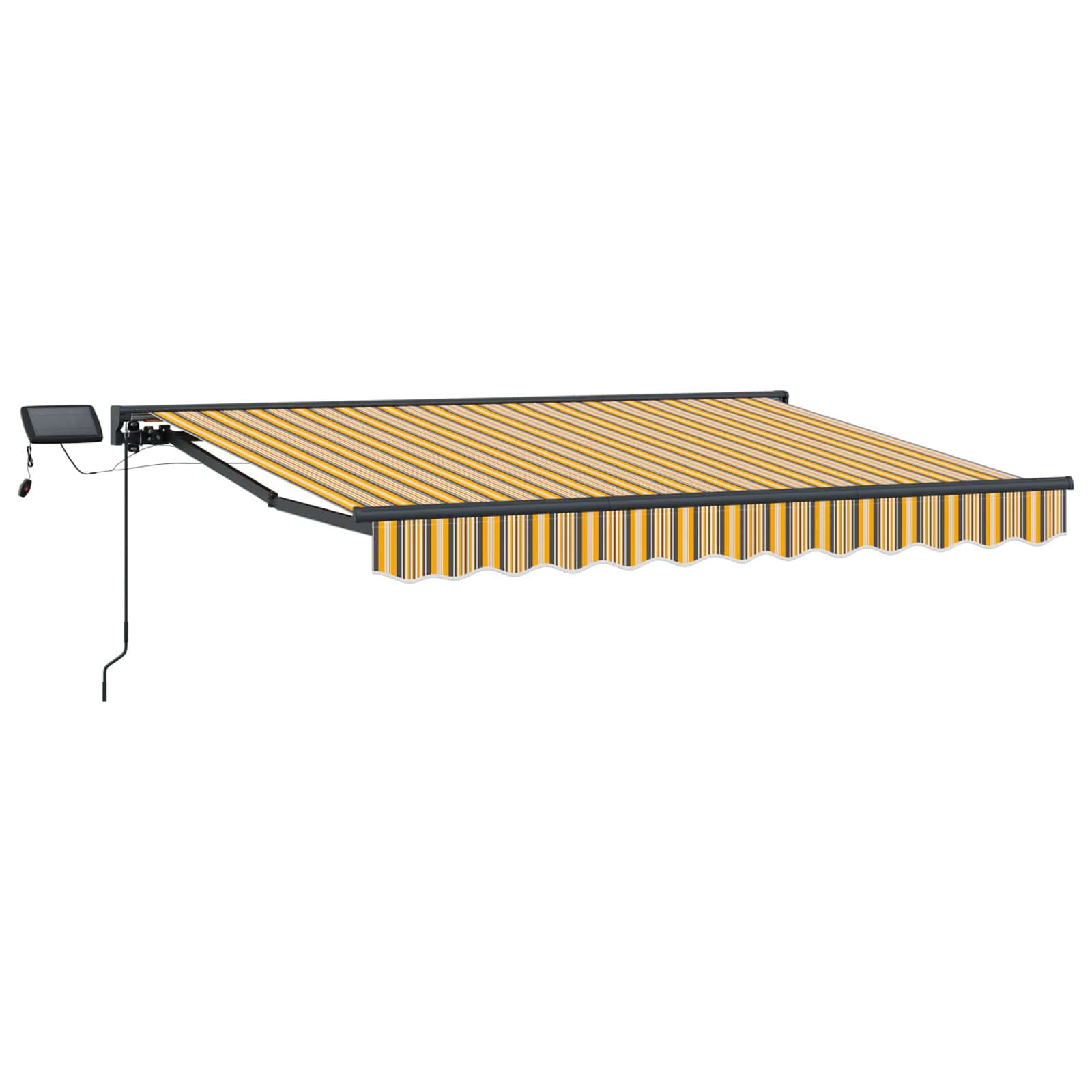 Manueller Markisenrahmen mit LEDs 3 x 2,5 m