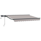 Manueller Markisenrahmen mit LEDs 3 x 2,5 m