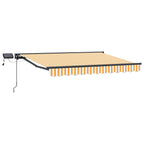 Manueller Markisenrahmen mit LEDs 3,5 x 2,5 m
