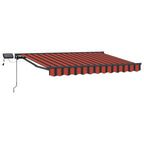 Manueller Markisenrahmen mit LEDs 3,5 x 2,5 m