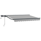 Manueller Markisenrahmen mit LEDs 3,5 x 2,5 m