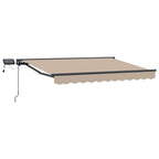 Manueller Markisenrahmen mit LEDs 3,5 x 2,5 m