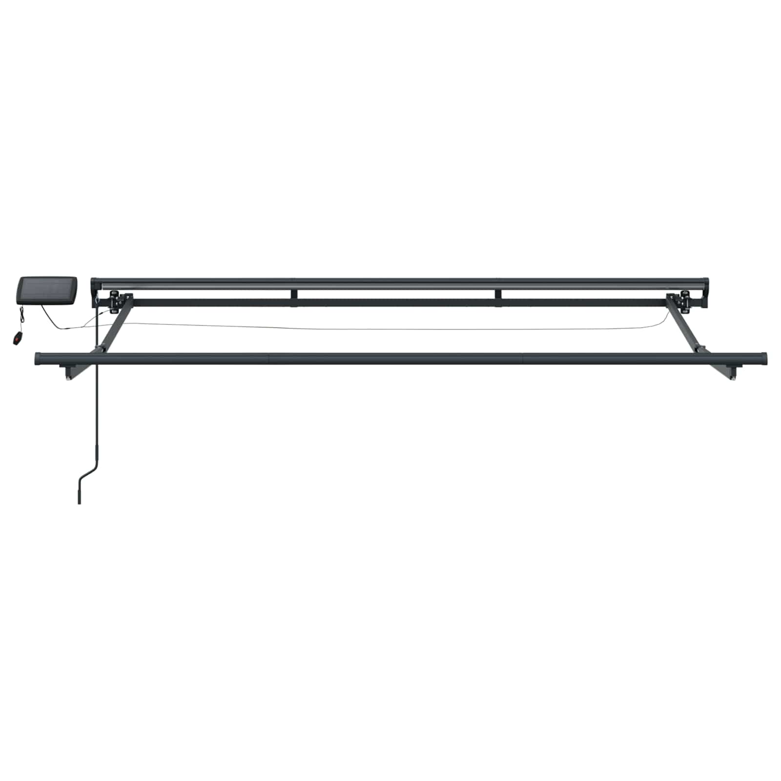 Manueller Markisenrahmen mit LEDs 3,5 x 2,5 m
