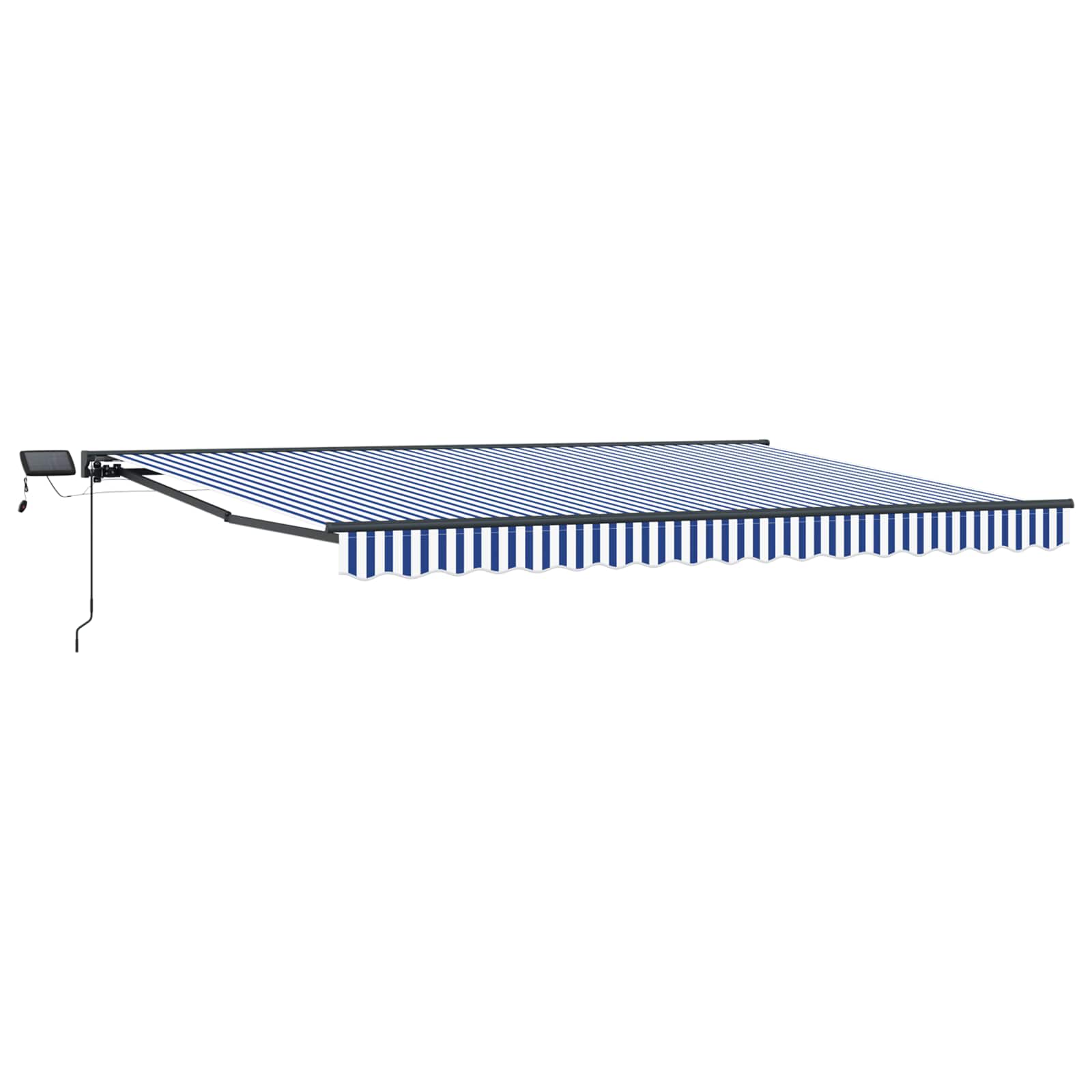 Manueller Markisenrahmen mit LEDs 4 × 3,5 m
