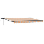 Manueller Markisenrahmen mit LEDs 4,5 × 3 m