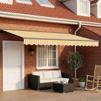 Manueller Markisenrahmen mit LEDs 5 x 3,5 m