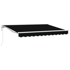 Elektrische ausziehbare Markise Schwarz 3 x 2,5 m