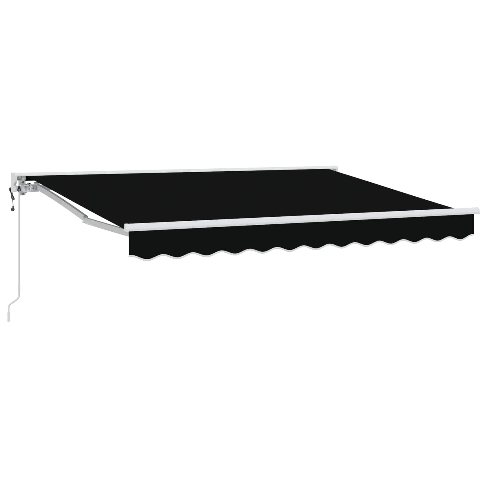 Elektrische ausziehbare Markise Schwarz 3 x 2,5 m