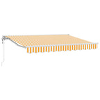 Elektrische ausziehbare Markise Orange 3,5 x 2,5 m