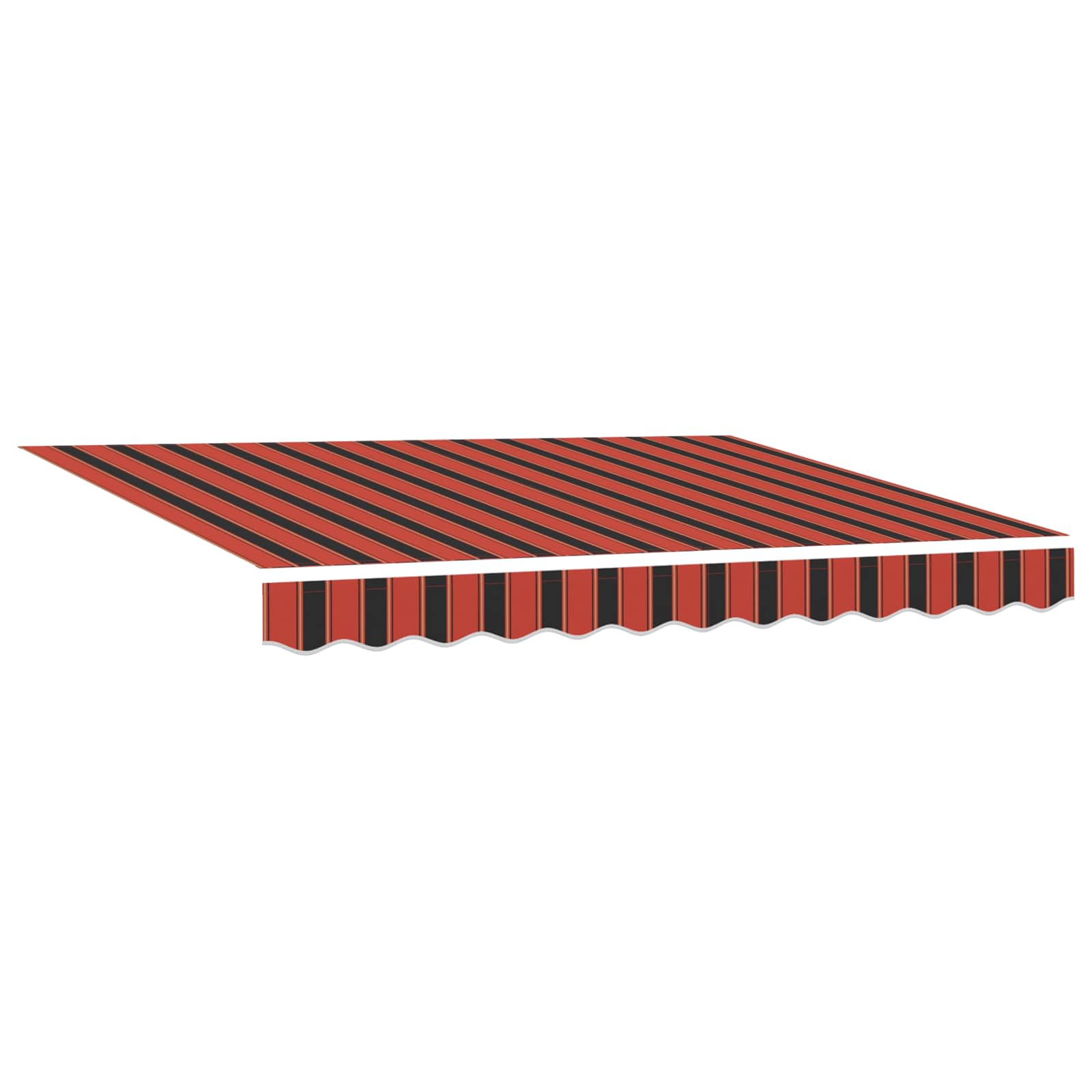 Elektrische ausziehbare Markise Orange, Schwarz und Gelb