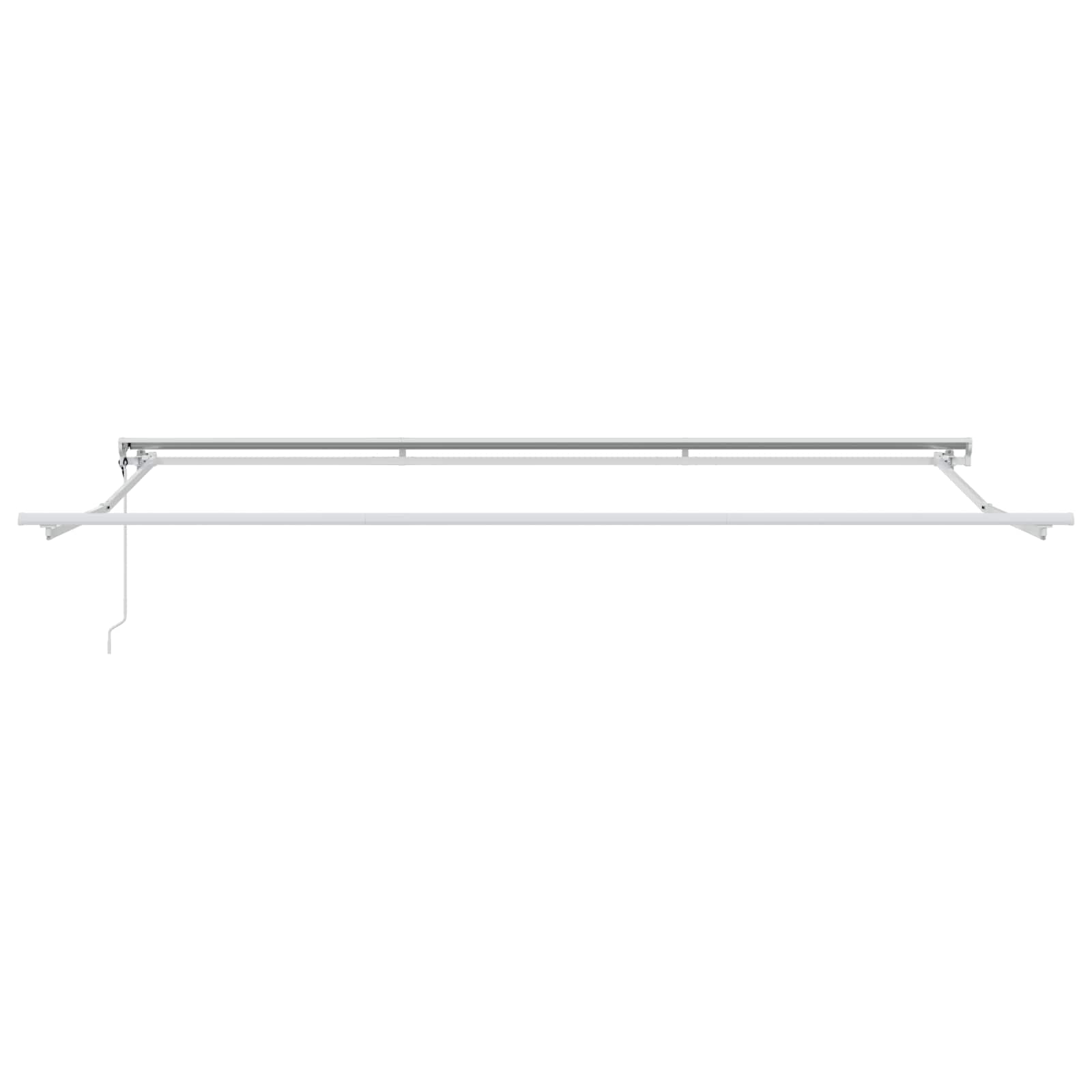 Elektrische ausziehbare Markise Grün und Weiß 4,5 x 3,5 m
