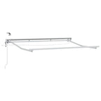 Elektrische ausziehbare Markise Weiß 3,5 x 2,5 m