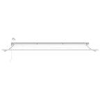 Elektrische ausziehbare Markise Gelb, Orange und Weiß 4 × 3,5 m