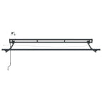 Elektrische ausziehbare Markise Creme und Anthrazit 3,5 x 2 m