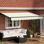 Elektrische ausziehbare Markise Creme und Anthrazit 3 x 2,5 m
