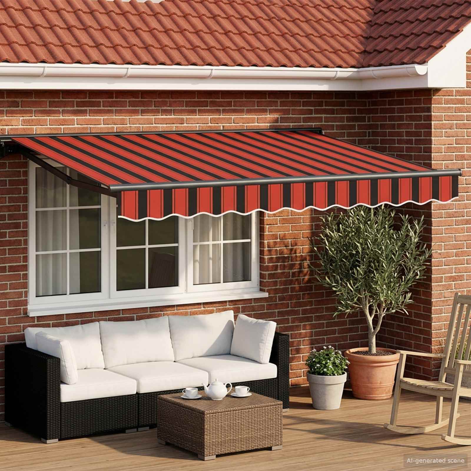 Elektrische ausziehbare Markise 3,5 x 2,5 m