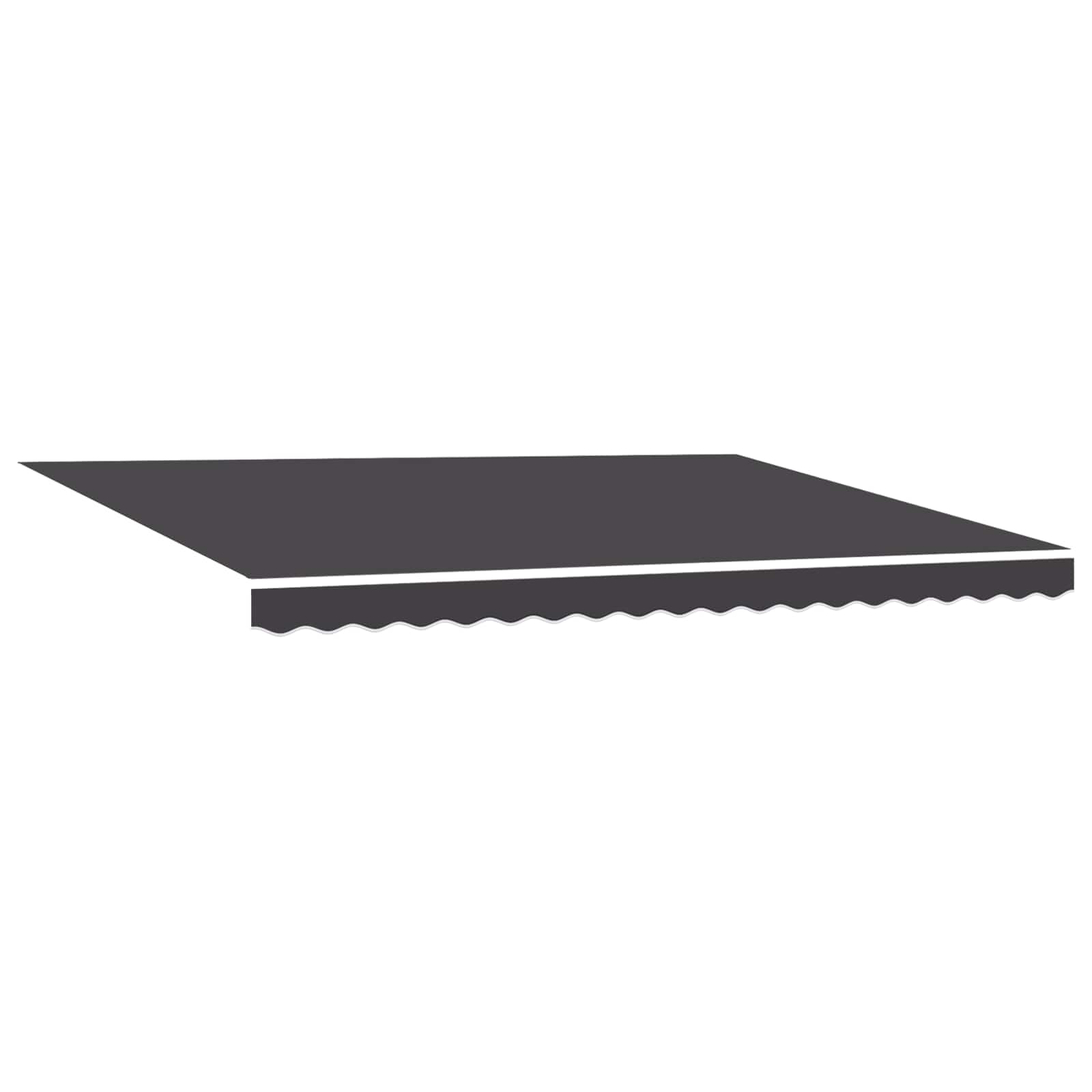 Elektrische ausziehbare Markise Anthrazit 5 x 3 m