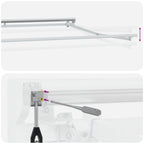 Elektrische ausziehbare Markise Beige und Weiß 4 x 3 m