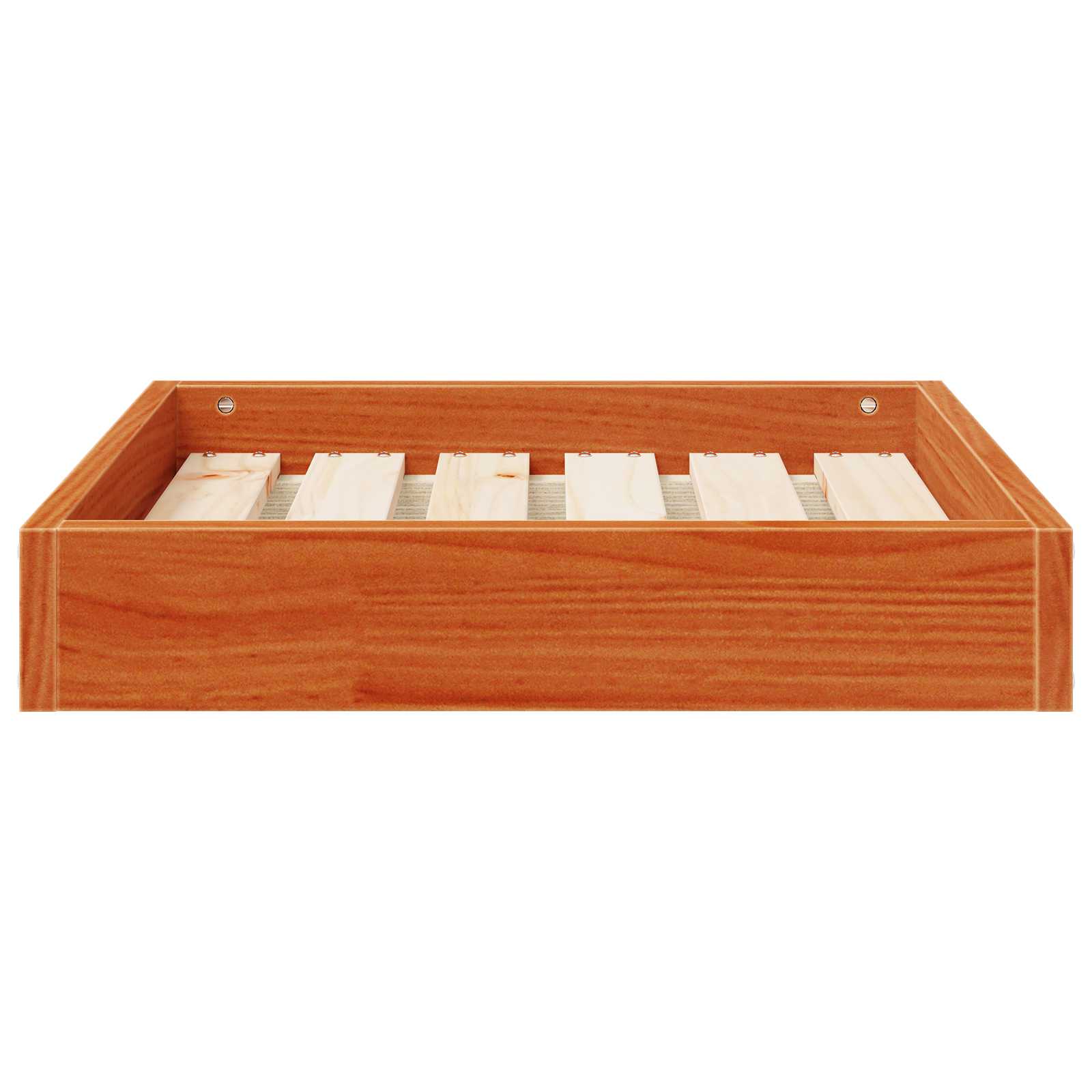 Hundebett Wachsbraun 51,5 x 44 x 9 cm Massivholz Kiefer