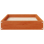 Hundebett Wachsbraun 51,5 x 44 x 9 cm Massivholz Kiefer