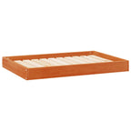 Hundebett Wachsbraun 92 x 64 x 9 cm Massivholz Kiefer