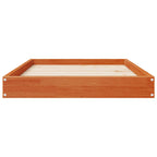 Hundebett Wachsbraun 92 x 64 x 9 cm Massivholz Kiefer