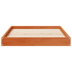 Hundebett Wachsbraun 101,5 x 74 x 9 cm Massivholz Kiefer