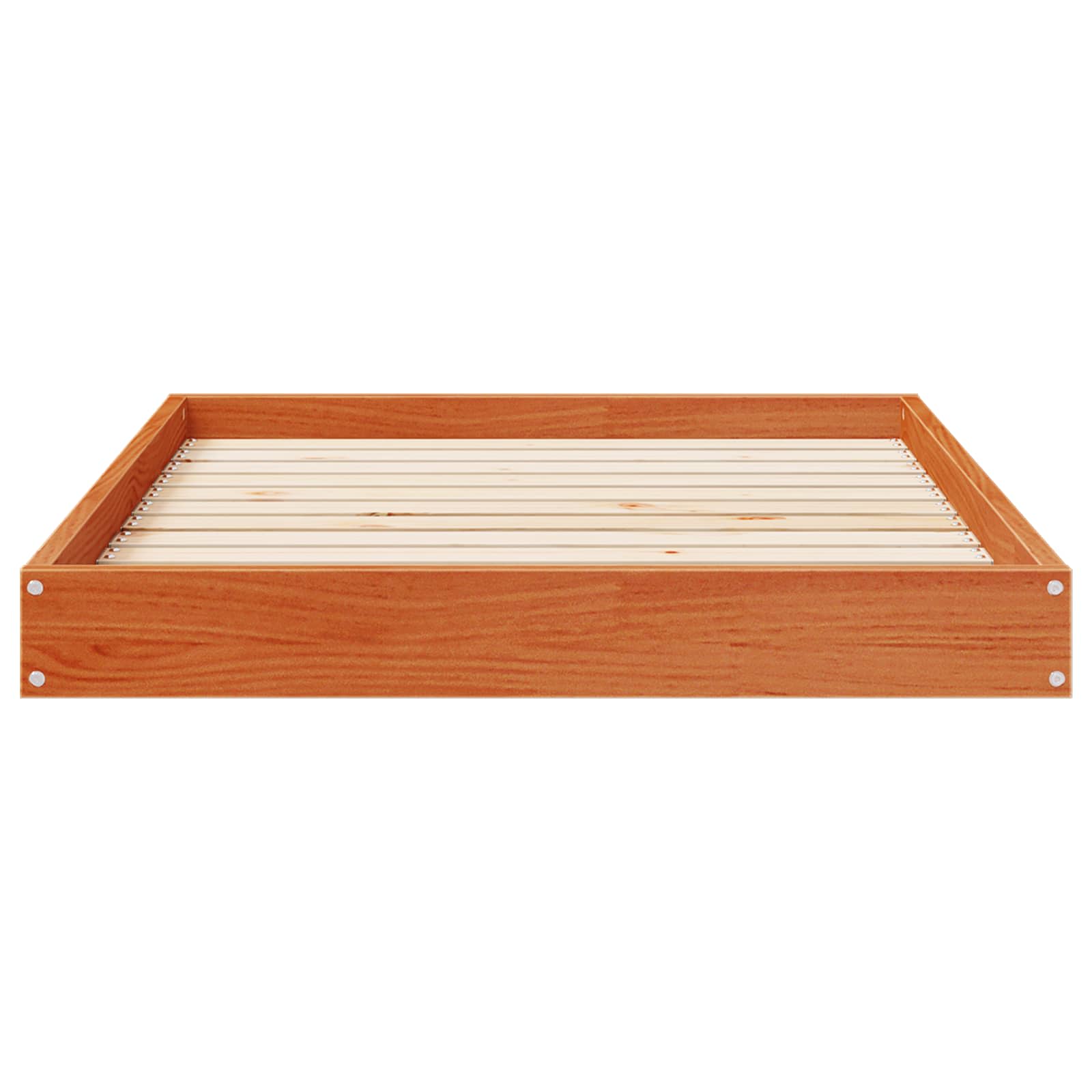 Hundebett Wachsbraun 101,5 x 74 x 9 cm Massivholz Kiefer