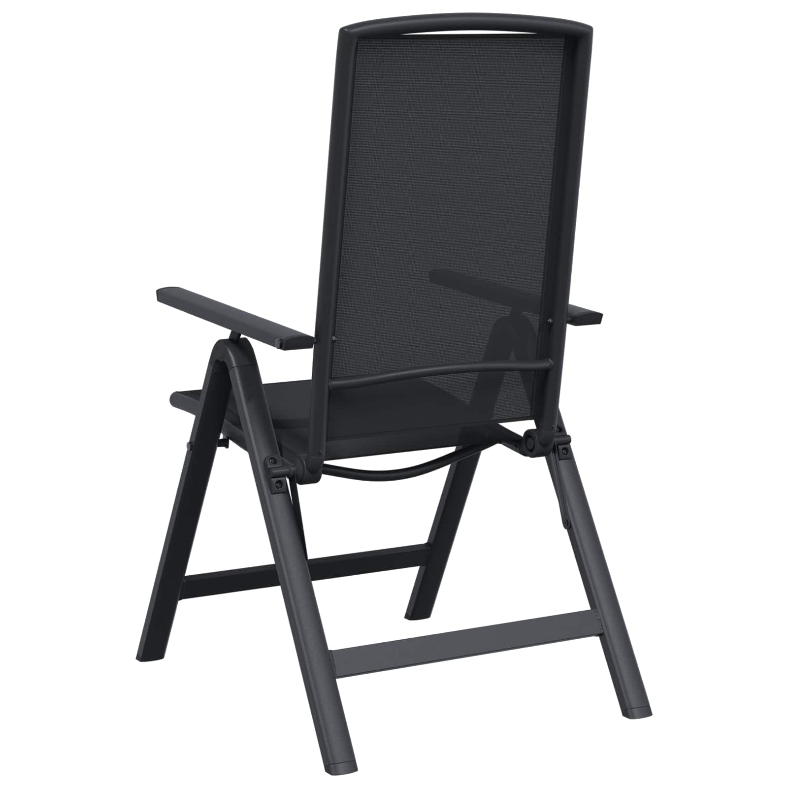 Liegestühle für den Garten 2 pcs Schwarz 58 x 71 x 112 cm
