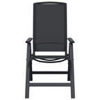 Liegestühle für den Garten 2 pcs Schwarz 58 x 71 x 112 cm
