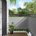 Balkonsichtschutz Hellgrau 100 x 400 cm Oxford-Stoff