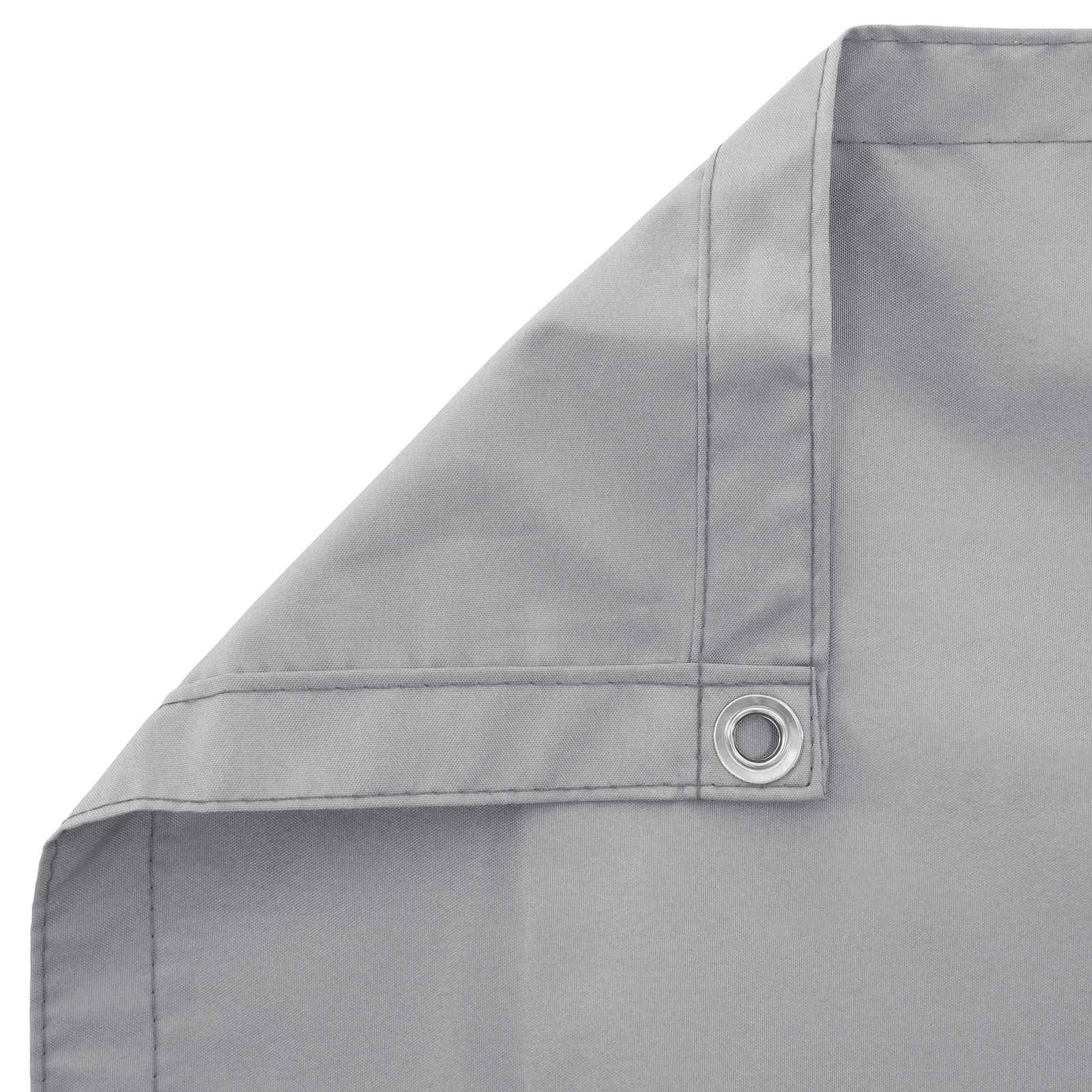 Balkonsichtschutz Hellgrau 100 x 500 cm Oxford-Stoff