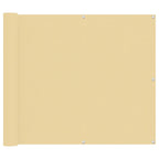 Balkonsichtschutz Sand 100 x 800 cm Oxford-Stoff
