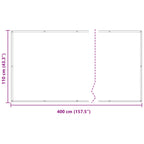 Balkonsichtschutz Sand 110 x 400 cm Oxford-Stoff