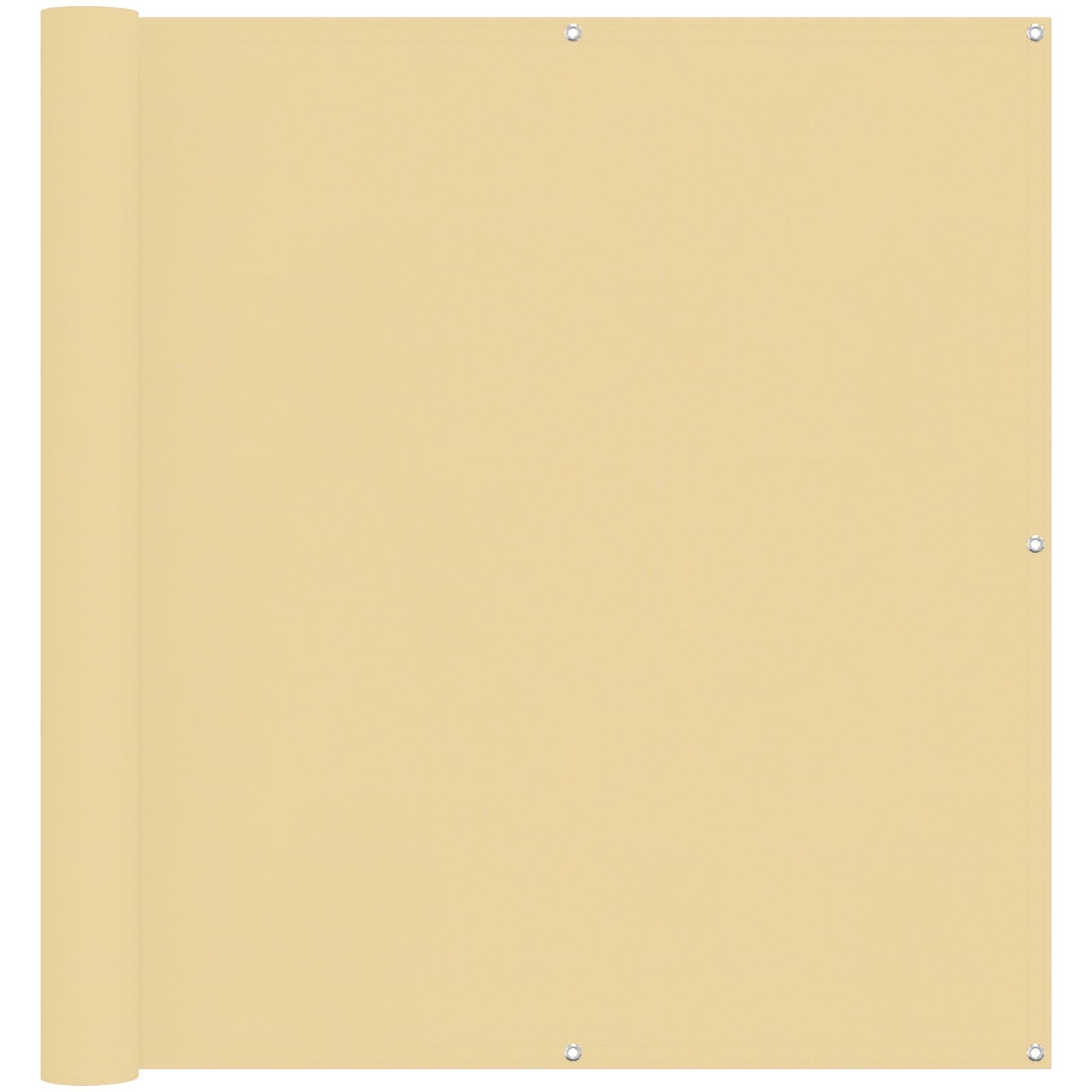 Balkonsichtschutz Sand 110 x 700 cm Oxford-Stoff