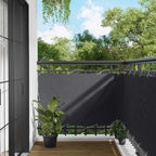 Balkonsichtschutz Anthrazit 100 x 300 cm Oxford-Stoff
