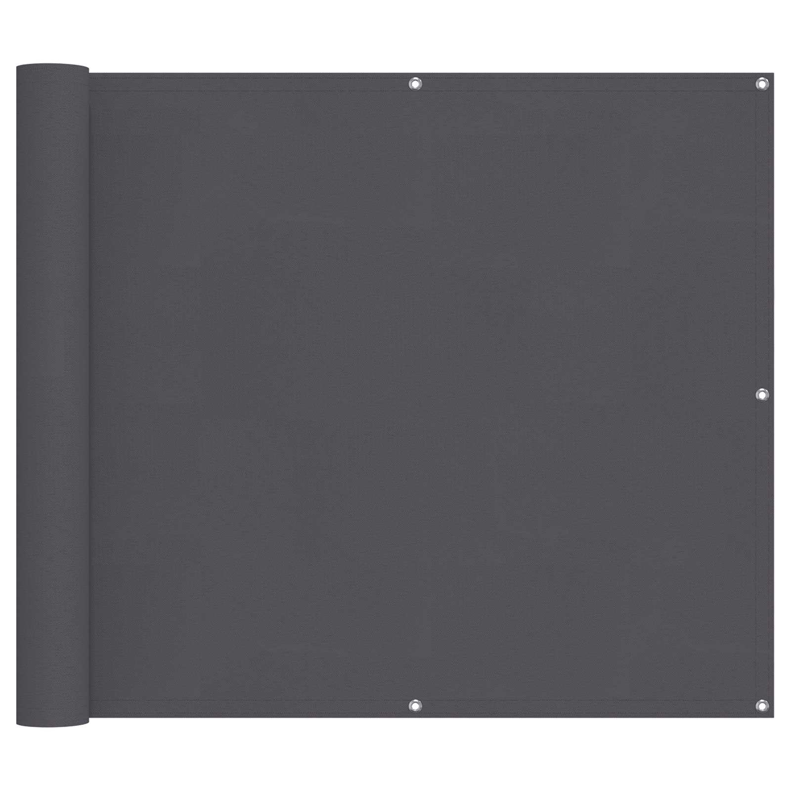Balkonsichtschutz Anthrazit 100 x 400 cm Oxford-Stoff