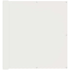 Balkonsichtschutz Weiß 110 x 800 cm Oxford-Stoff