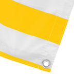 Balkonsichtschutz Gelb und Weiß 110 x 700 cm Oxford-Stoff