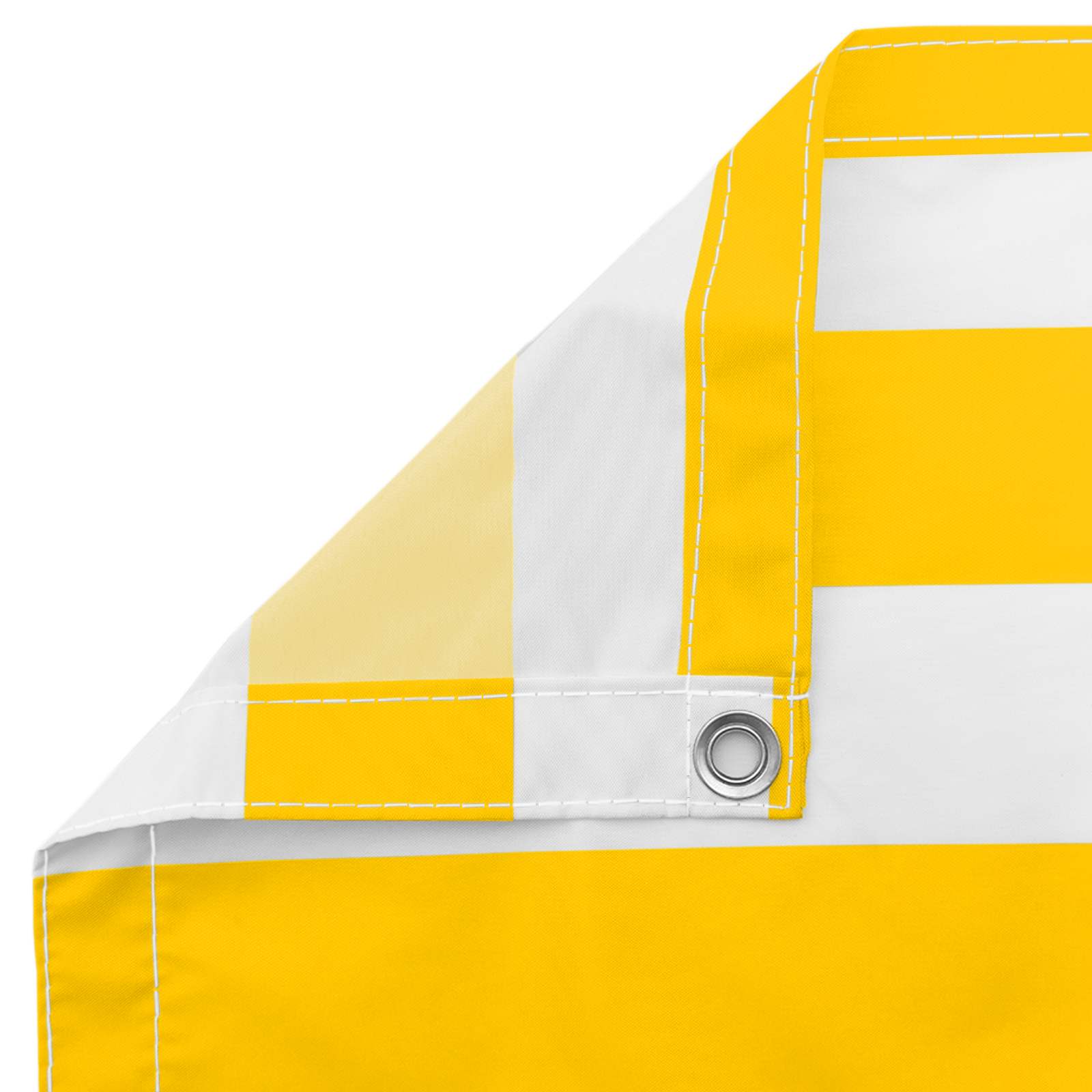 Balkonsichtschutz Gelb und Weiß 110 x 800 cm Oxford-Stoff