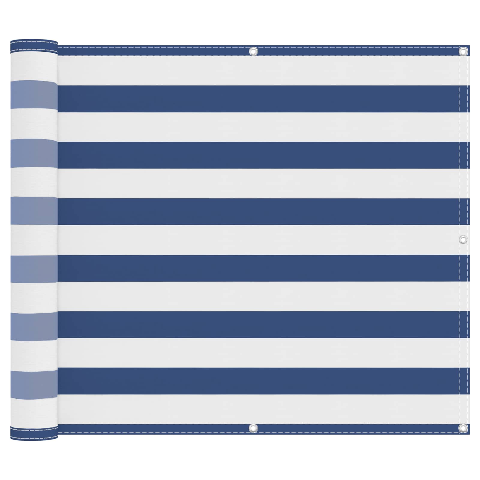 Balkonsichtschutz Blau und Weiß 100 x 200 cm Oxford-Stoff