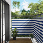 Balkonsichtschutz Blau und Weiß 110 x 800 cm Oxford-Stoff