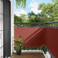 Balkonsichtschutz Terrakotta 100 x 1000 cm Oxford-Stoff