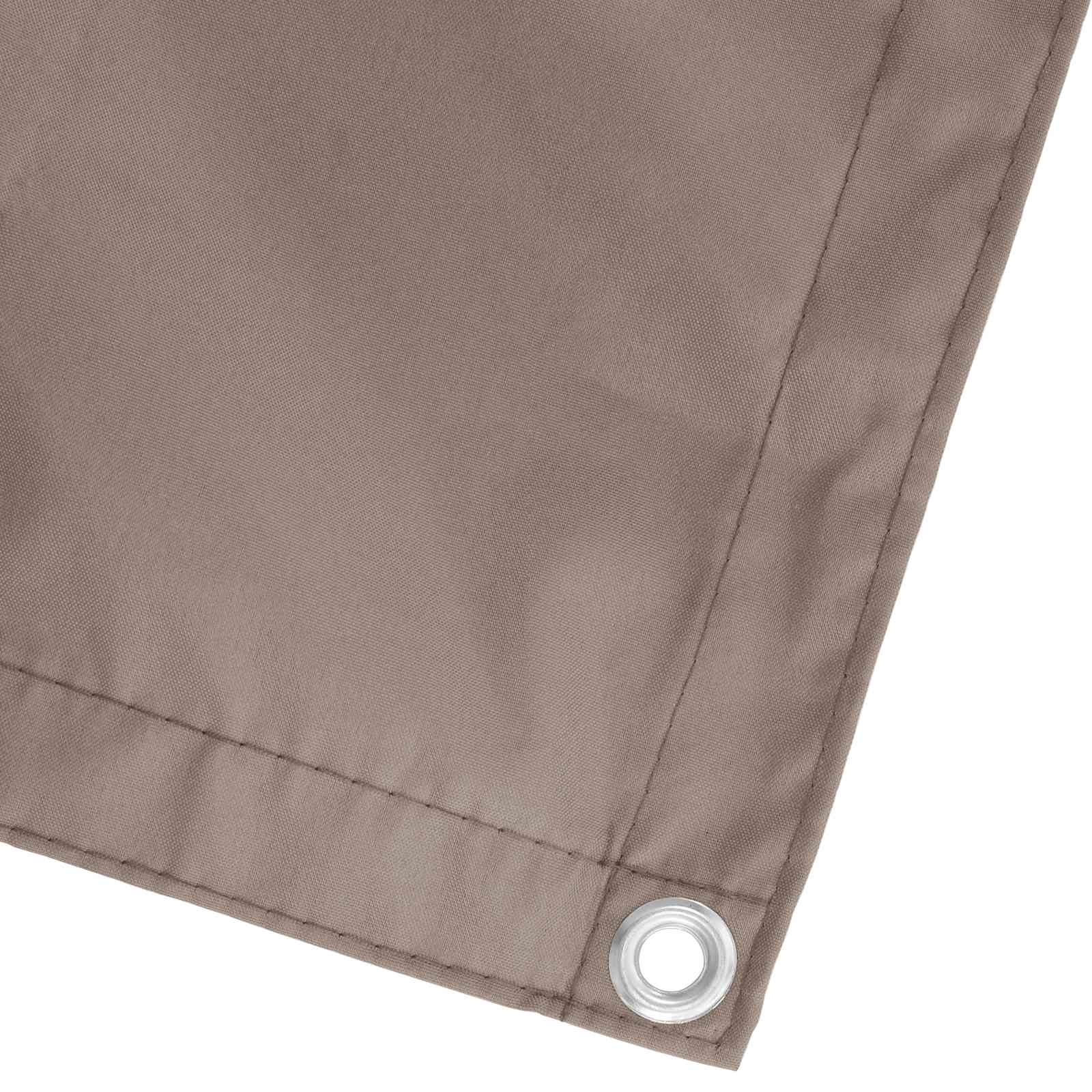 Balkonsichtschutz Taupe 100 x 500 cm Oxford-Stoff