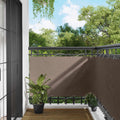 Balkonsichtschutz Taupe 100 x 600 cm Oxford-Stoff