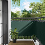 Balkonsichtschutz Dunkelgrün 100 x 600 cm Oxford-Stoff