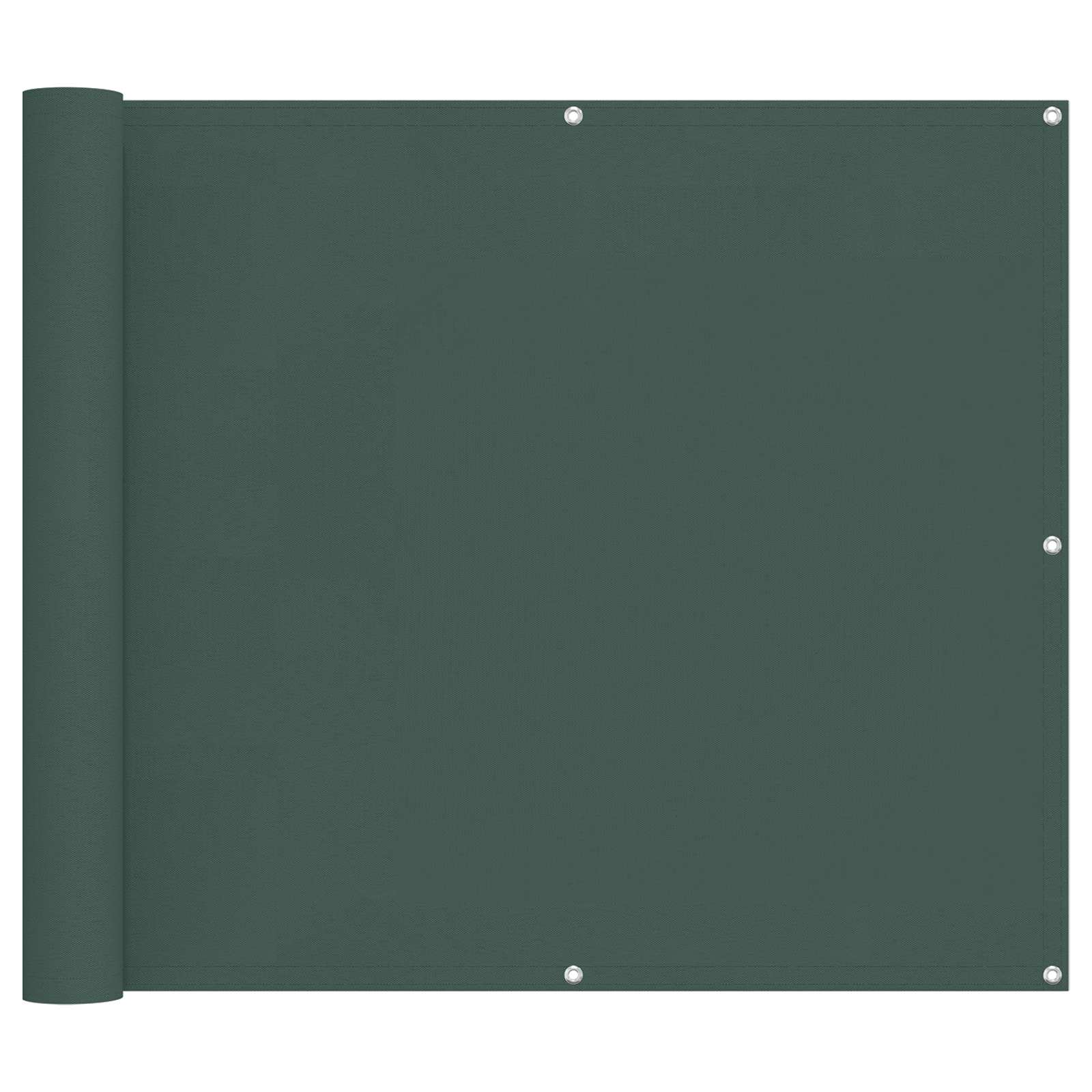Balkonsichtschutz Dunkelgrün 100 x 600 cm Oxford-Stoff