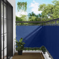 Balkonsichtschutz Blau 110 x 200 cm Oxford-Stoff