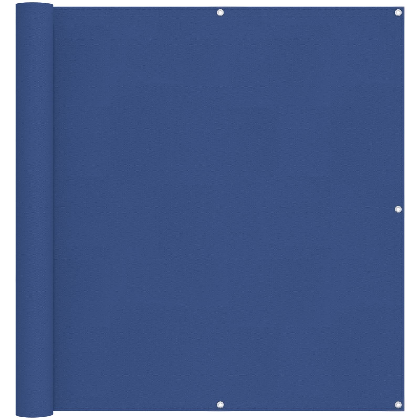 Balkonsichtschutz Blau 110 x 600 cm Oxford-Stoff