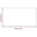 Balkonsichtschutz Gelb 120 x 200 cm Oxford-Stoff